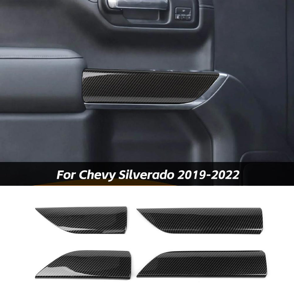 For 2019-2021 Chevrolet Silverado/ GMC SIERRA Interior Door Panel Decor Cover Trim Bezels