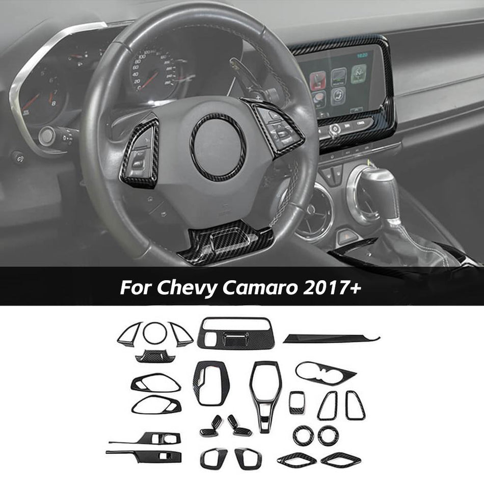 For 2017+Chevy Camaro 26PCS Interior Full Set Panel Cover Trims Kit