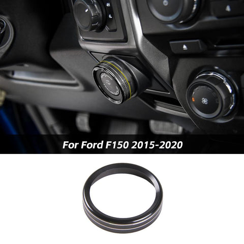 Inner Center Trailer Backup Switch Knob Trim Cover Ring For Ford F150 2015-2020 Accessories | CheroCar