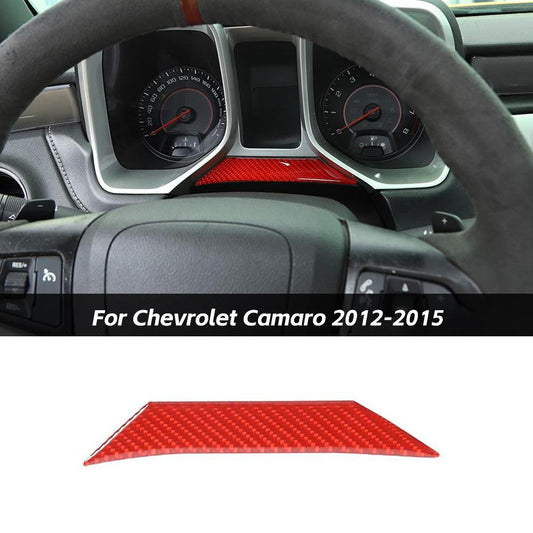 Dashboard Bottom Decor Decals Trim Cover Red Carbon For Chevrolet Camaro 2012-2015 | CheroCar