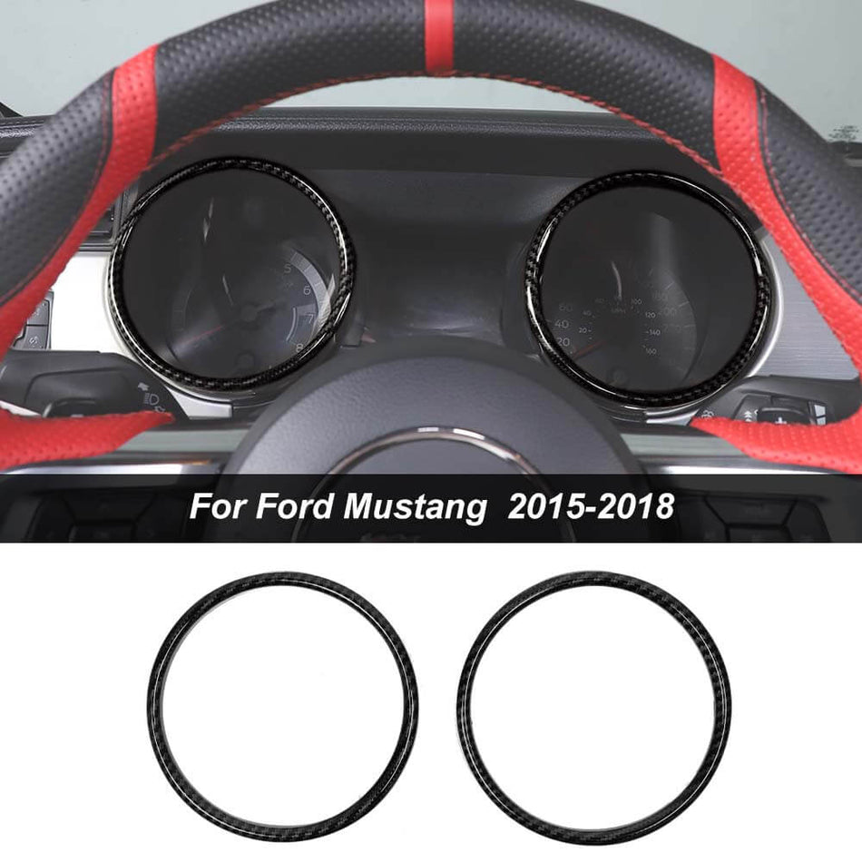 For 2015-2018 Ford Mustang Dashboard Cover Trim Ring