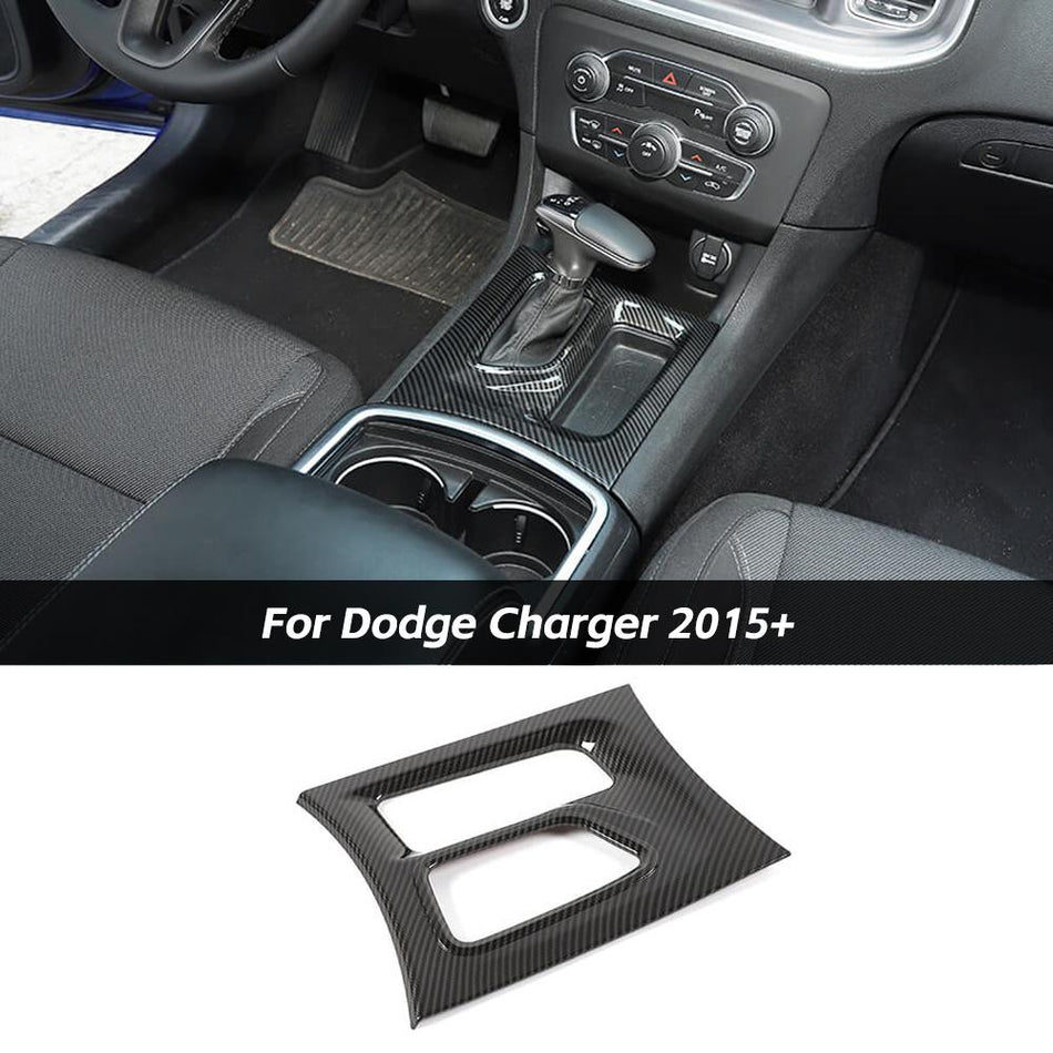 For 2015+ Dodge Charger Console Gear Shift Box Panel Trim Cover