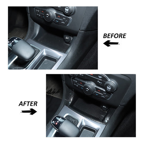 Center Gear Shift Storage Box Cover Trim for Dodge Charger 2011+ Accessories｜CheroCar