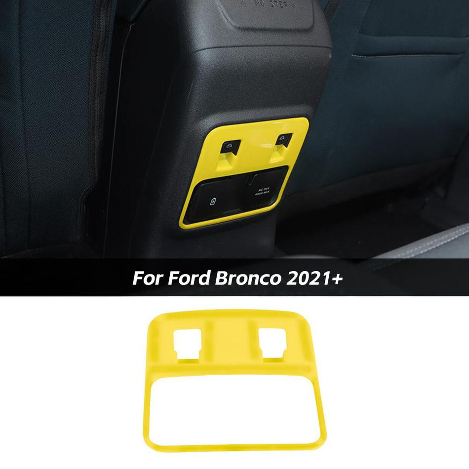 For 2021+ Ford Bronco Rear Window Switch Button Panel Frame Decoration