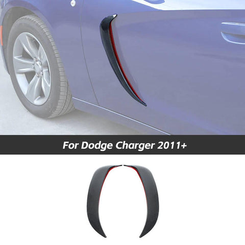 Front Door Side Fender Scoops Fin Vents Cover Trim for Dodge Charger 2011+ Accessories｜CheroCar