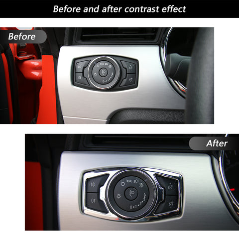 Headlight Switch Knob Cover Trim For Ford Mustang 2015+ & F150 2015-2020｜CheroCar