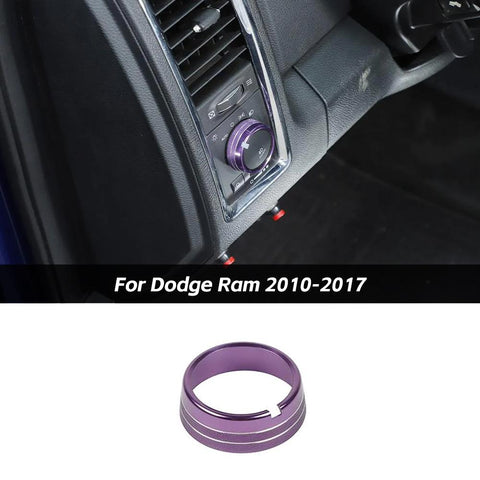 Headlight Switch Knob Trim Decor Ring For Dodge RAM  2010-2017 Accessories | CheroCar