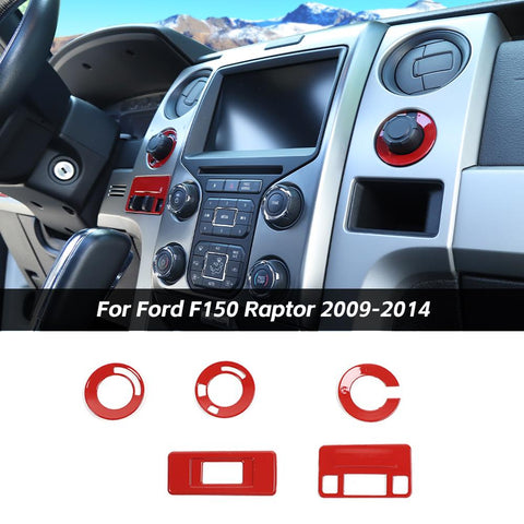 Inner Center Console Switch Button Cover Trim For Ford F150 Raptor 2009-2014 Accessories | CheroCar