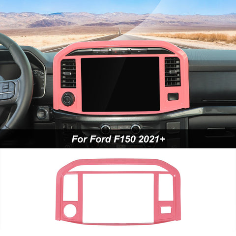 Center Console GPS Navigation Panel Trim Frame For Ford F150 2021+｜CheroCar