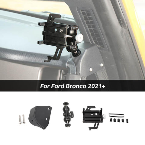 Multifunction A Pillar Handle Cell Phone Holder Mount For Ford Bronco 2021+ Accessories | CheroCar