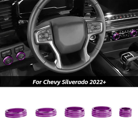 Headlight Center Console Radio Ac Switch Knob Trim For Chevy Silverado 2022+ Accessories｜CheroCar