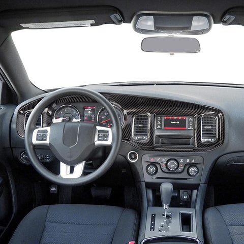 Instrument Dashboard Panel Cover Bezel For Dodge Charger 2011-2014 Carbon Fiber｜CheroCar