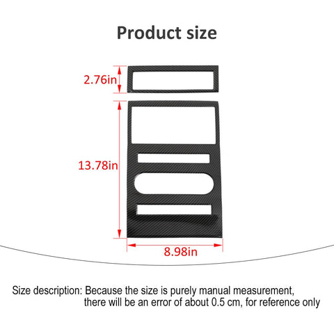 Central Control GPS Navigation Panel Trim Cover For Dodge Ram 2010-2012 Carbon Fiber Accessories | CheroCar