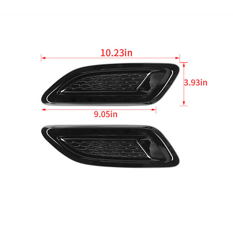 2PCS Engine Hood Air Vent Outlet Cover Trim Decoration For Universal Car | CheroCar