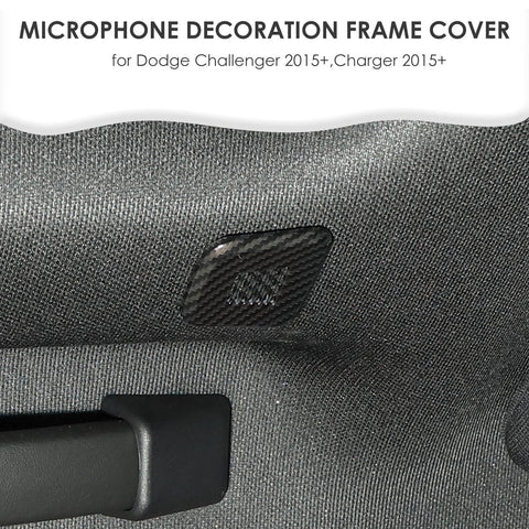 Roof Microphone Cover Trim Decor Bezels For Dodge Challenger 2015+ & Charger 2011+｜CheroCar