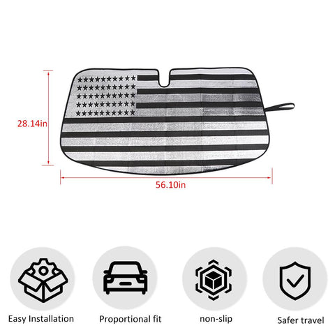 For 2015+ Ford Mustang Front Window Windshield Sunshade Cover Auto Truck SUV