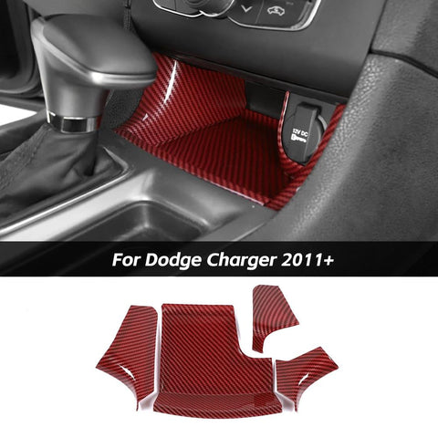 Center Gear Shift Storage Box Cover Trim for Dodge Charger 2011+ Accessories｜CheroCar