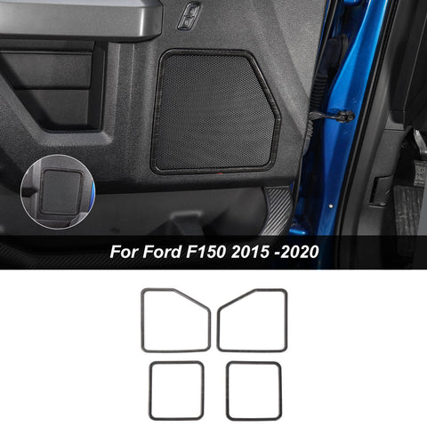 For 2015-2020 Ford F150 Front & Rear Door Speaker Cover Frame Trim Kit