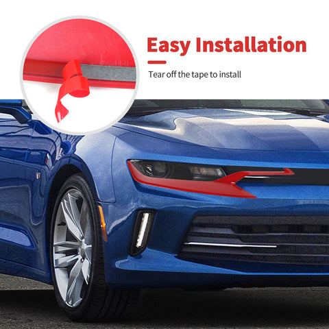 Front Headlight Lamp Cover Trim Decor For Chevy Camaro 2019+ Accessories | CheroCar