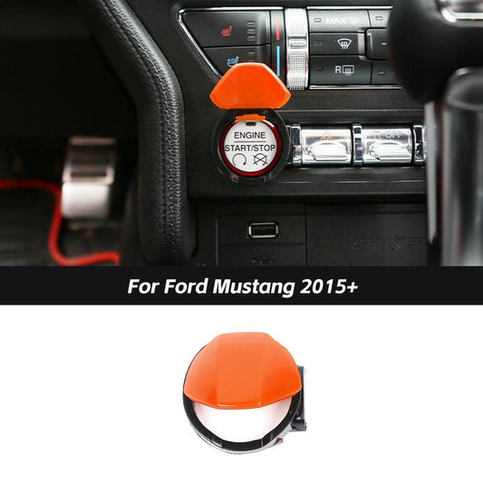 Engine Start Stop Button Switch Cover Trim For Ford Mustang 2015+ Accessories | CheroCar