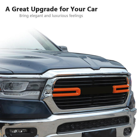 Grille Cover Insert Overlay Trim For Dodge RAM 2018+ Accessories | CheroCar