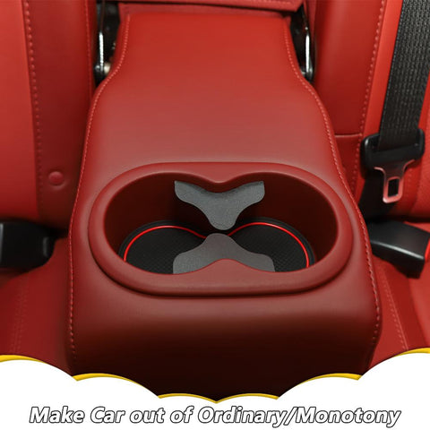 For 2015+ Dodge Challenger 11PCS Non-Slip Door Cup Slot Cup Mat Console Liner