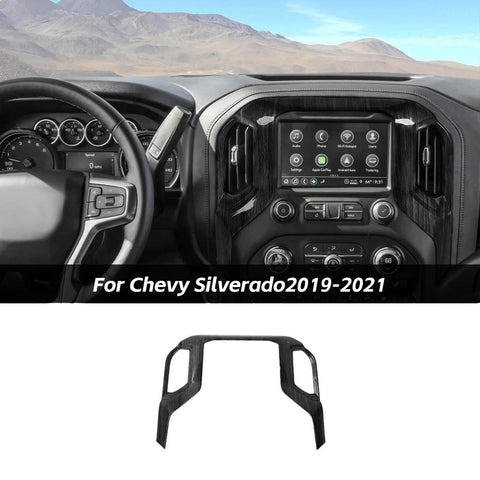 Central Control Navigation Panel Trim Frame For Chevy Silverado 19-21 /GMC-SIERRA 19-22 Accessories | CheroCar