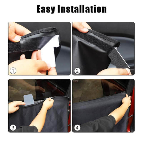 2PCS Pet Scuff Cover Mat Left/Right Car Door Guard Storage Bag For Universal Car Accessories | CheroCar