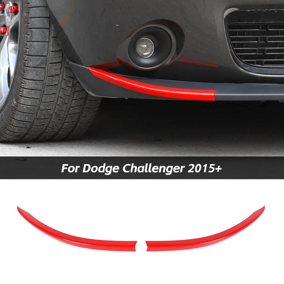 For 2015+ Dodge Challenger Front Bumper Lip Strip Trim Bezel