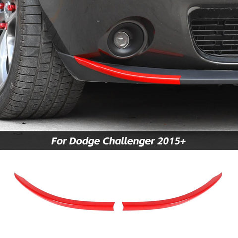 Front Bumper Lip Strip Trim Bezel for Dodge Challenger 2015+ Accessories｜CheroCar