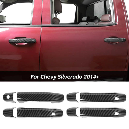 For 2014+ Chevy Silverado/ GMC Sierra Exterior Door Handle Cover Trim Decor