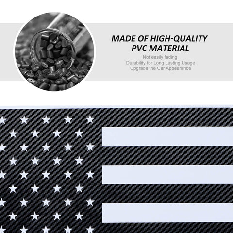 Universal US Flag Rectangle Sticker Trim Accessories | CheroCar