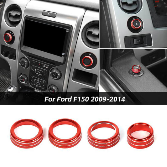 Headlight Switch 4WD Knob Trim Ring For Ford F150 2009-2014｜CheroCar