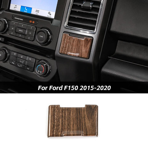 For Ford F150 2015-2020 Red Carbon Fiber Central Electrical Outlet Power Socket Cover Trim  Accessories | CheroCar