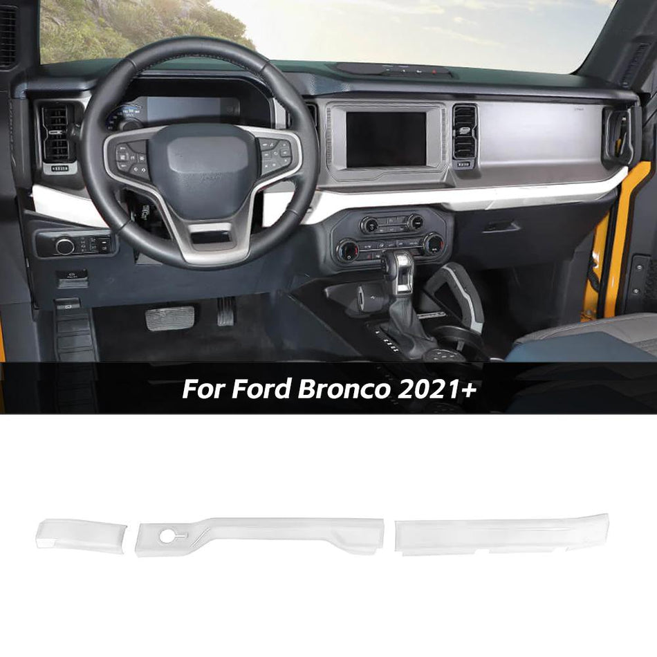 For 2021+ Ford Bronco Center Console Dashboard Cover Decor Trim Strip