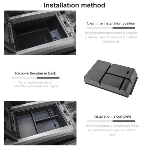 Center Console Armrest Storage Box Tray Organizer For Ford F150 2009-2014 Accessories | CheroCar