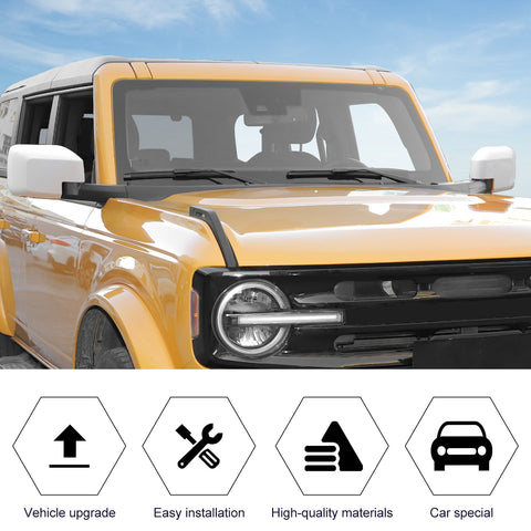 Side Rearview Mirror Caps Cover For Ford Bronco 2021+ Accessories｜CheroCar