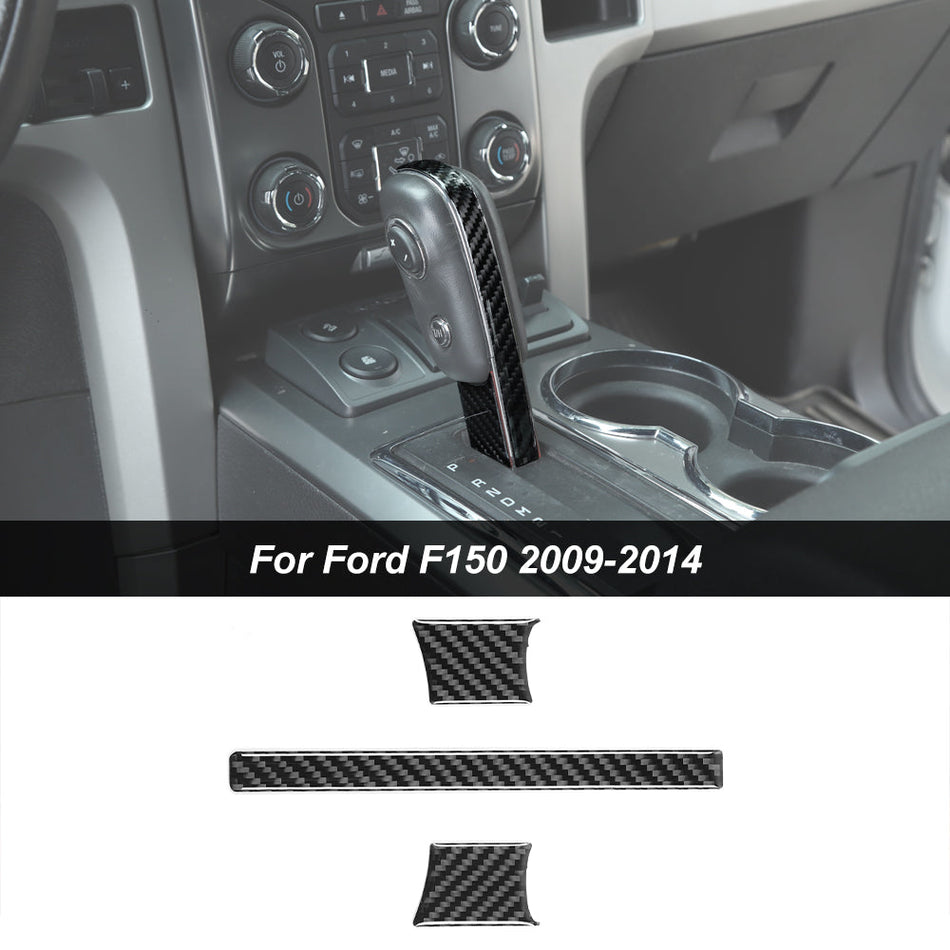 For 2009-2014 Ford F150 Raptor Real Carbon Fiber Gear Shift Knob Cover Trim Sticker