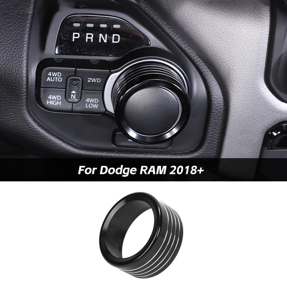 For 2018+ Dodge RAM Gear Shift Switch Button Knob Bezel Trim Decor Ring