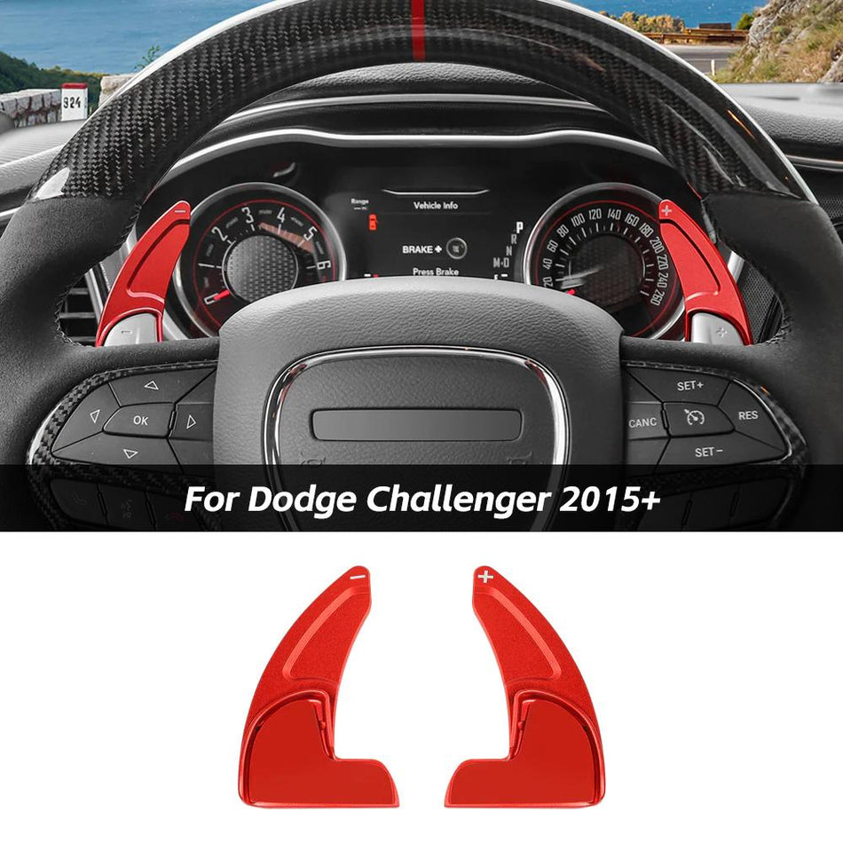 For 2015+ Dodge Challenger & 2015+ Charger & 2014+ Durango Steering Wheel Shift Paddle Cover Trim