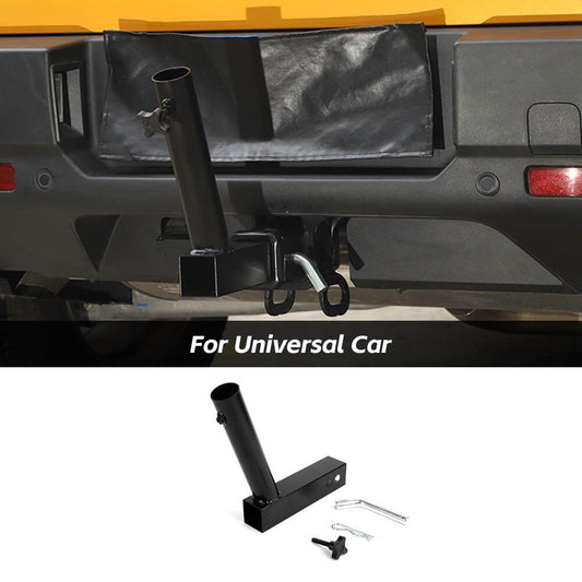 Trailer Hook Flagpole Bracket Holder Hitch Mount Accessories For Universal | CheroCar