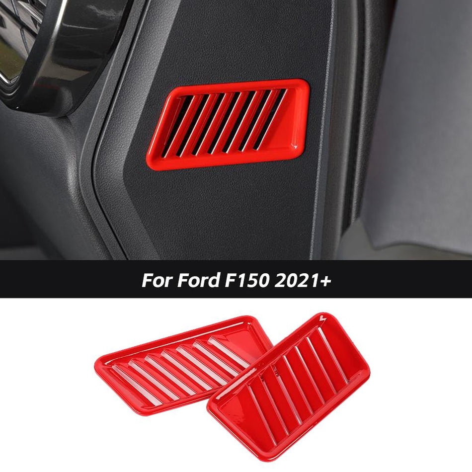 For 2021+ Ford F150 Center Console Side Air Vent Outlet Cover Trim