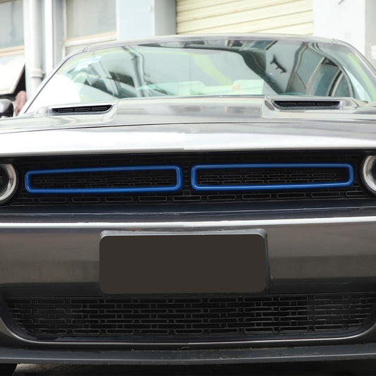 Front Grill Mesh Grille Inserts Trim Cover For Dodge Challenger 2015+ Accessories | CheroCar