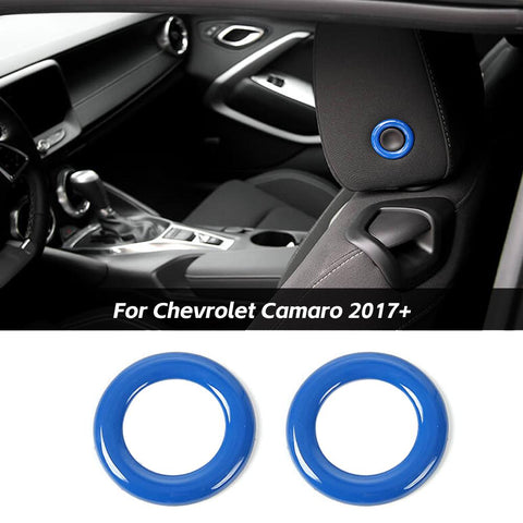 Headrest Adjustment Switch Button Ring Trim Fit For Chevy Camaro 2017+ Accessories | CheroCar