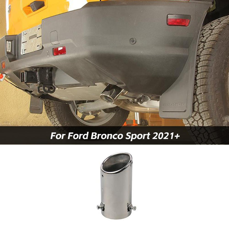 For 2021+ Ford Bronco Sport Stainless steel Rear Exhaust Muffler Tip End Pipe