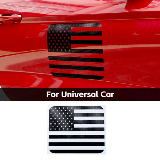 Universal US Flag Rectangle Sticker Trim Accessories | CheroCar