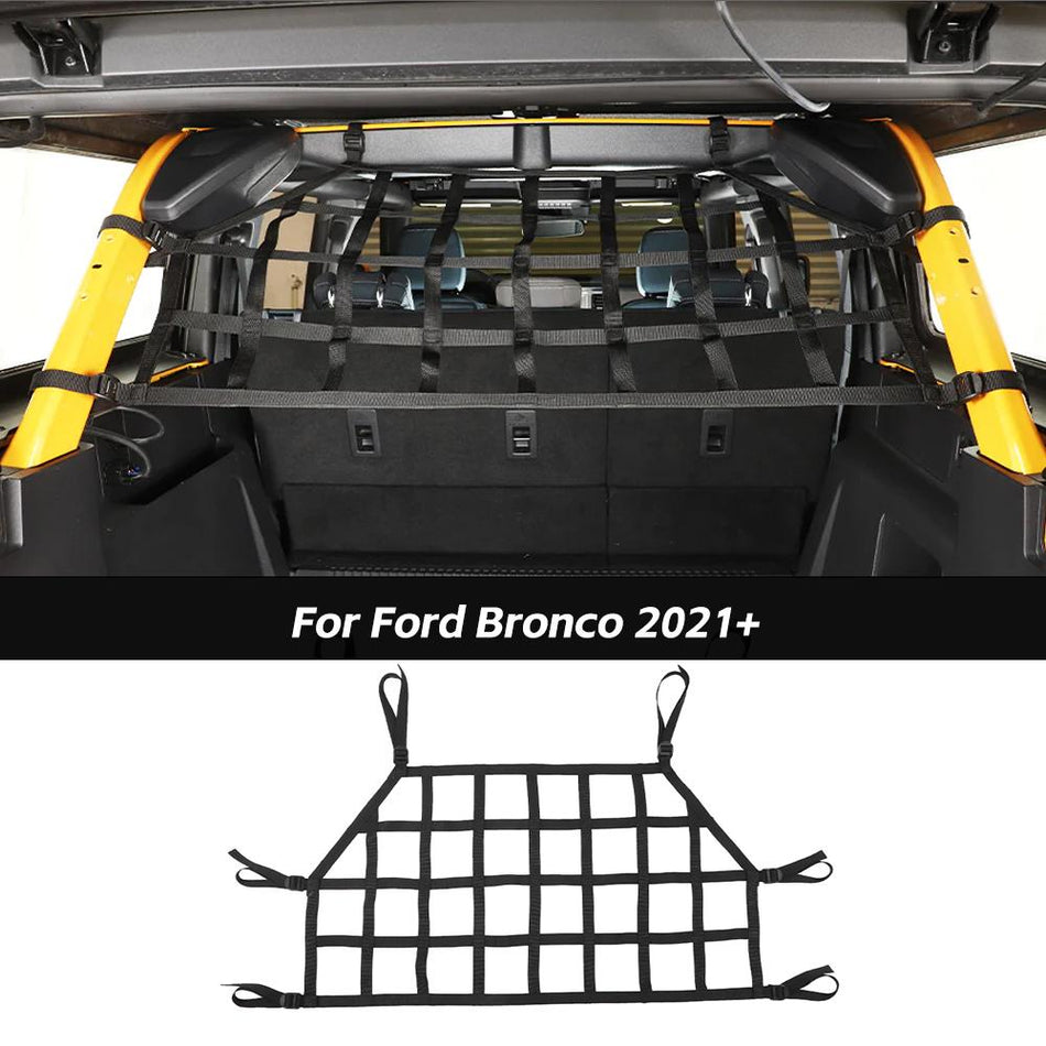 For 2021+ Ford Bronco 4 Doors Rear Trunk Cargo Isolation Net Accessories