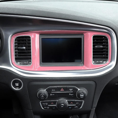 Console Navigation GPS Panel Decor Cover Trim for Dodge Charger 2015+ Accessories | CheroCar