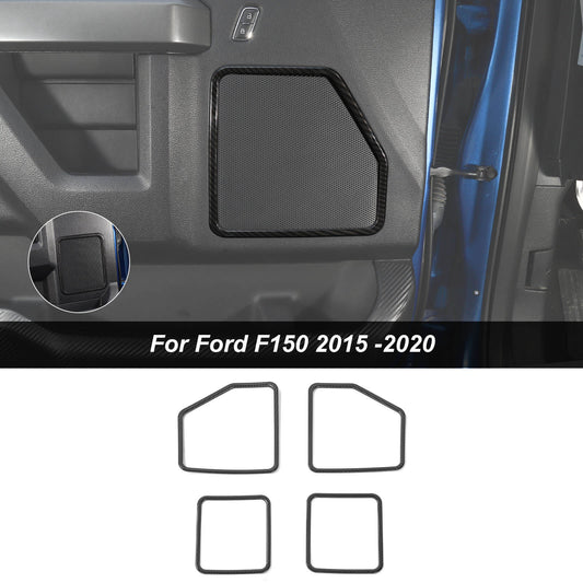 Front & Rear Door Speaker Cover Frame Trim Kit For Ford F150 2015-2020 Accessories｜CheroCar