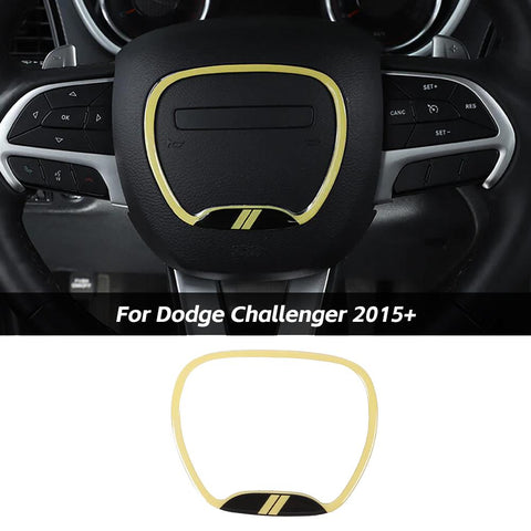 Steering Wheel Center Trim Ring for Dodge Challenger & Charger 2015+ & Durango 2014+｜CheroCar